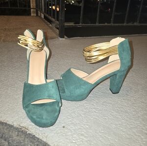 4inch sued heels